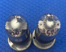 Load image into Gallery viewer, Matched Pair Sylvania 6X5 6X5GT Black Plate Vacuum Tubes Valves Rectifiers