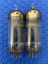 Load image into Gallery viewer, Matched Pair General Electric GE 12BH7 Vacuum Tubes Valves 12AU7 Substitute For Tube Rolling NOS-Testing