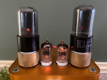 Load image into Gallery viewer, Matched Pair RCA 6K6 6K6GT Vacuum Tubes Valves Gray Bottle