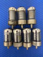 Load image into Gallery viewer, Matched Septet Sylvania 7A7 Vacuum Tubes Valves Lot Of Seven