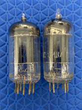 Load image into Gallery viewer, Matched Pair RCA 12AU7 ECC82 Black Plate Vacuum Tubes Valves