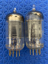 Load image into Gallery viewer, Matched Pair RCA 12AU7 ECC82 Black Plate Vacuum Tubes Valves