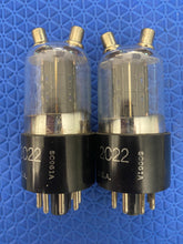 Load image into Gallery viewer, Matched Pair Ken-Rad 2C22 JANCKR2C22 7193 Vacuum Tubes Valves Milspec Black Plate NOS NIB