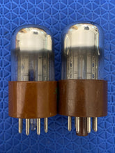 Load image into Gallery viewer, Matched Pair Sylvania 6SN7WGT 6SN7 JAN-CHS-6SN7WGT Vacuum Tubes Valves Milspec Micanol Bases NOS-Testing