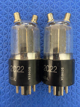 Load image into Gallery viewer, Matched Pair Ken-Rad 2C22 JANCKR2C22 7193 Vacuum Tubes Valves Milspec Black Plate NOS NIB