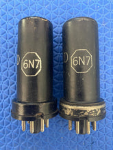 Load image into Gallery viewer, Matched Pair Ken-Rad 6N7 Vacuum Tubes Valves NOS-Testing
