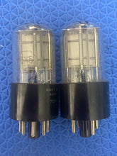 Load image into Gallery viewer, Matched Pair RCA 6X5 6X5GT Black Plate Vacuum Tube Rectifiers