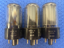 Load image into Gallery viewer, 3 RCA 6AX5 6AX5GT Vacuum Tubes Valves Lot Of Three