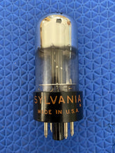 Load image into Gallery viewer, Sylvania 6X5 6X5GT Vacuum Tube Silver Top Chrome Dome Rectifier