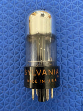 Load image into Gallery viewer, Sylvania 6X5 6X5GT Vacuum Tube Silver Top Chrome Dome Rectifier