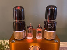 Load image into Gallery viewer, Matched Pair Tung-Sol 6K6 6K6GT Vacuum Tubes Black Glass NOS-Testing