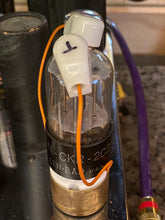 Load image into Gallery viewer, Matched Pair Ken-Rad 2C22 JANCKR2C22 7193 Vacuum Tubes Valves Milspec Black Plate NOS NIB