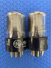 Load image into Gallery viewer, Matched Pair General Electric GE 12SN7 12SN7GT Vacuum Tubes Valves Copper Support Rods NOS-Testing
