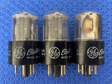 Load image into Gallery viewer, Matched Trio General Electric GE 6X5 6X5GT Vacuum Tubes Valves Rectifiers