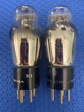 Load image into Gallery viewer, Matched Pair National Union NU Number / Type 76 #76 Vacuum Tubes Valves