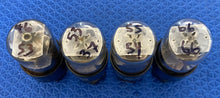 Load image into Gallery viewer, 4 General Electric GE 6X5 6X5GT Vacuum Tubes Rectifiers Lot Of Four