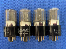 Load image into Gallery viewer, 4 General Electric GE 6X5 6X5GT Vacuum Tubes Rectifiers Lot Of Four