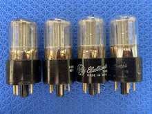Load image into Gallery viewer, 4 General Electric GE 6X5 6X5GT Vacuum Tubes Rectifiers Lot Of Four