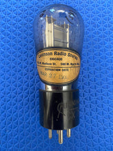 Load image into Gallery viewer, Cunningham CX 71-A Vacuum Tube Valve Globe Balloon Style Engraved Hot-Stamped Base