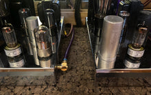 Load image into Gallery viewer, 3 RCA Black Plate 6CG7 6FQ7 Vacuum Tubes With Shields Lot Of Three