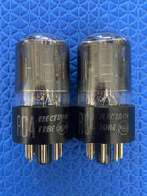 Load image into Gallery viewer, Matched Pair RCA 6SN7 6SN7GTA Black Plate Vacuum Tubes Valves Copper Support Rods NOS-Testing