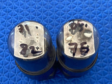 Load image into Gallery viewer, Matched Pair RCA 6SN7 6SN7GTA Black Plate Vacuum Tubes Valves Copper Support Rods NOS-Testing