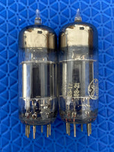 Load image into Gallery viewer, Matched Pair General Electric GE 12B4 12B4A Vacuum Tubes Valves Black Plates Copper Support Rods NOS-Testing