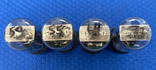 Load image into Gallery viewer, 4 RCA 50L6 50L6GT Vacuum Tubes Black Plate Clear Bottle Lot Of Four