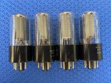 Load image into Gallery viewer, 4 RCA 50L6 50L6GT Vacuum Tubes Valves Black Plate Clear Bottle Lot Of Four