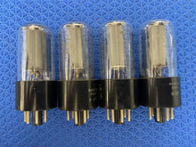 Load image into Gallery viewer, 4 RCA 50L6 50L6GT Vacuum Tubes Valves Black Plate Clear Bottle Lot Of Four