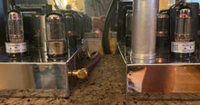 Load image into Gallery viewer, Matched Pair General Electric GE 6FQ7 / 6CG7 Vacuum Tubes Valves NOS NIB Copper Support Rods Top Filaments