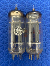 Load image into Gallery viewer, Matched Pair General Electric GE 6FQ7 / 6CG7 Vacuum Tubes Valves NOS NIB Copper Support Rods Top Filaments