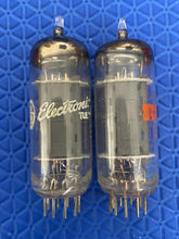 Load image into Gallery viewer, Matched Pair General Electric GE 6FQ7 / 6CG7 Vacuum Tubes NOS NIB Copper Support Rods Top Filaments