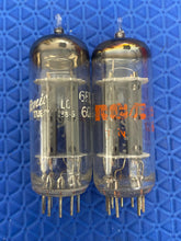 Load image into Gallery viewer, Matched Pair General Electric GE 6FQ7 / 6CG7 Vacuum Tubes NOS NIB Copper Support Rods Top Filaments