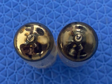 Load image into Gallery viewer, Matched Pair General Electric GE 6FQ7 / 6CG7 Vacuum Tubes Valves Copper Support Rods NOS NIB