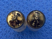 Load image into Gallery viewer, Matched Pair General Electric GE 6FQ7 / 6CG7 Vacuum Tubes Copper Support Rods NOS NIB