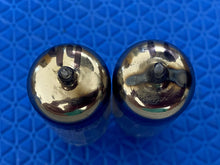 Load image into Gallery viewer, Matched Pair RCA 12B4 12B4A Vacuum Tubes Valves Black Plates Copper Support Rods NOS-Testing