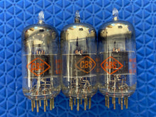 Load image into Gallery viewer, 3 CBS Black Plate 12AV7 Vacuum Tubes Valves NOS NIB Lot Of Three