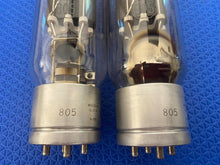 Load image into Gallery viewer, Matched Pair RCA Radiotron 805 Vacuum Output Tubes Valves NOS-Testing