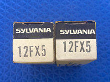 Load image into Gallery viewer, 2 Sylvania 12FX5 Vacuum Tubes Valves NOS NIB Lot Of Two
