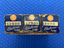 Load image into Gallery viewer, 3 General Electric GE 12BD6 Vacuum Tubes Valves NOS NIB Lot Of Three