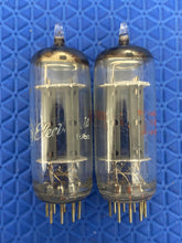 Load image into Gallery viewer, Matched Pair General Electric GE 6FQ7 / 6CG7 Vacuum Tubes Valves Copper Support Rods NOS NIB