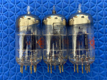 Load image into Gallery viewer, 3 CBS Black Plate 12AV7 Vacuum Tubes Valves NOS NIB Lot Of Three