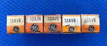 Load image into Gallery viewer, 5 General Electric GE 12AV6 Vacuum Tubes Valves NOS NIB Lot Of Five