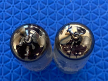 Load image into Gallery viewer, Matched Pair General Electric GE 6FQ7 / 6CG7 Vacuum Tubes Valves Copper Support Rods NOS NIB