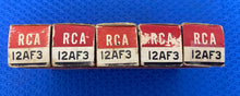 Load image into Gallery viewer, 5 RCA 12AF3 Vacuum Tubes Valves NOS NIB Sleeve Of Five