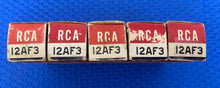 Load image into Gallery viewer, 5 RCA 12AF3 Vacuum Tubes Valves NOS NIB Sleeve Of Five
