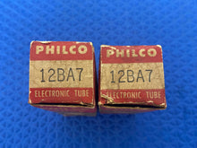 Load image into Gallery viewer, 2 Philco 12BA7 Vacuum Tubes Valves NOS NIB Lot Of Two