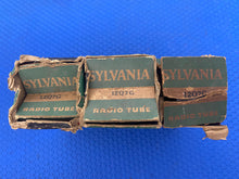 Load image into Gallery viewer, 3 Sylvania 12Q7 12Q7G Vacuum Tubes Valves NOS NIB Shoulder / ST-Shape Lot Of Three
