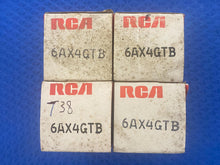 Load image into Gallery viewer, 4 RCA 6AX4 6AX4GTB Vacuum Tubes NOS NIB Lot Of Four